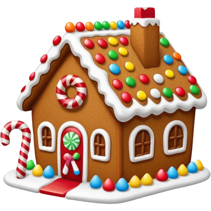 Gingerbread house emoji