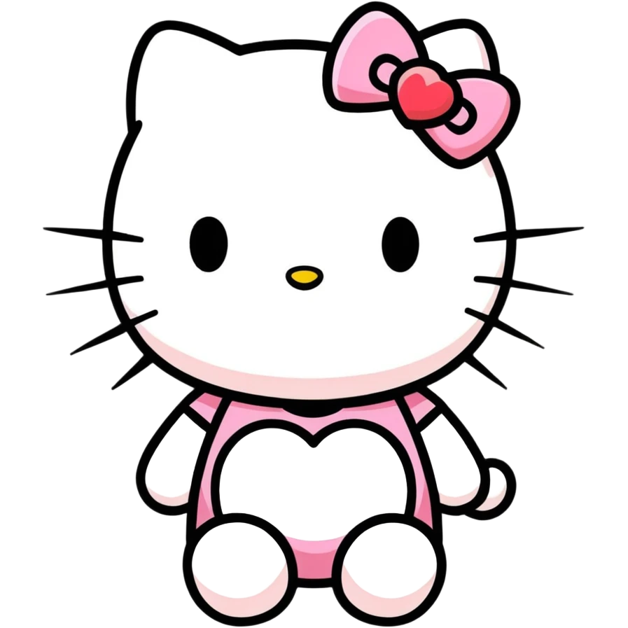 hello kitty heart eyes emoji