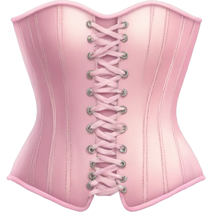 Pastel pink corset  emoji