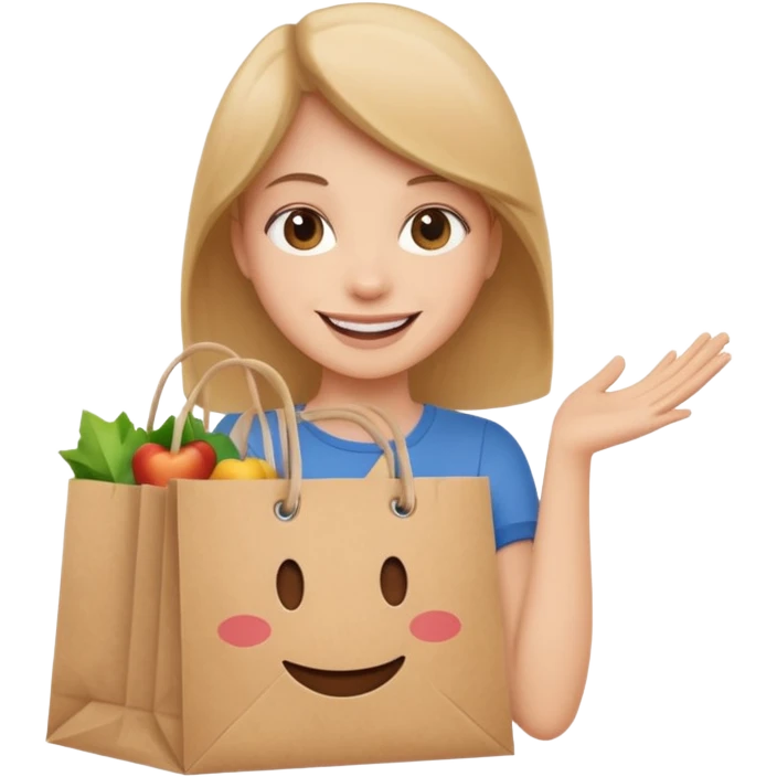 Mom said you could go get her some thing for the weekend emoji