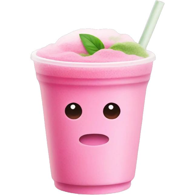 pink matcha drink emoji