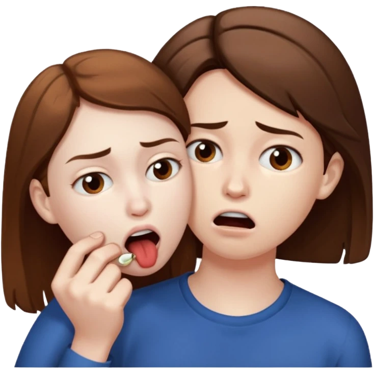 Emojie bites other emojie sheek emoji