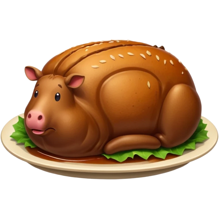 whole roast beef, simple, clear emoji