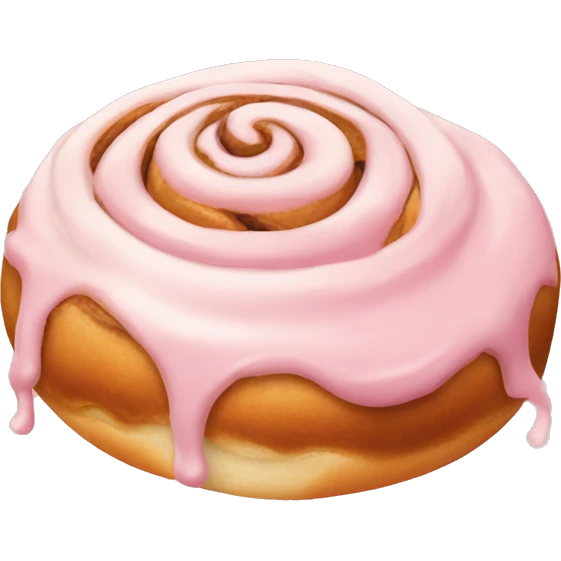 light pinkcinnamon roll emoji