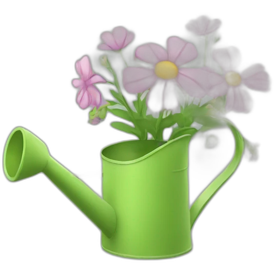 watering can with flowers emoji