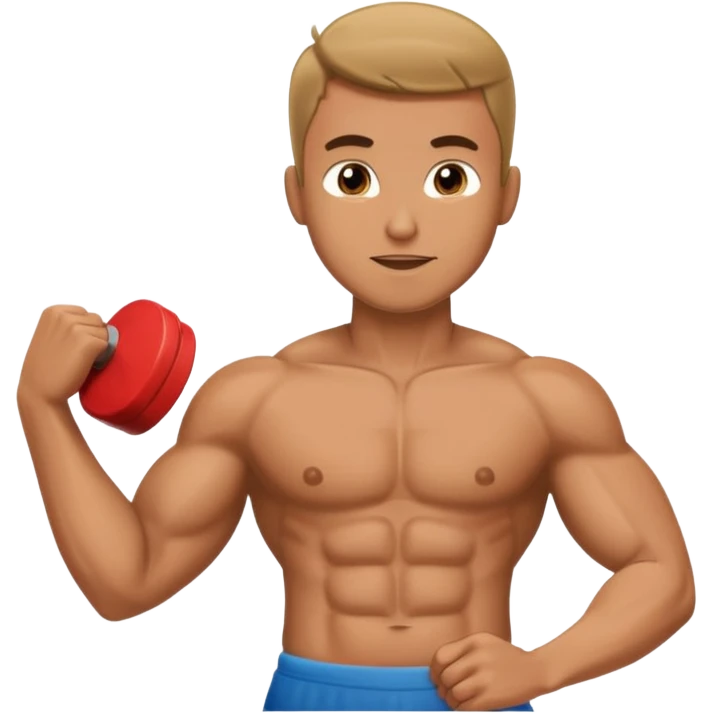 man doing abdominals emoji