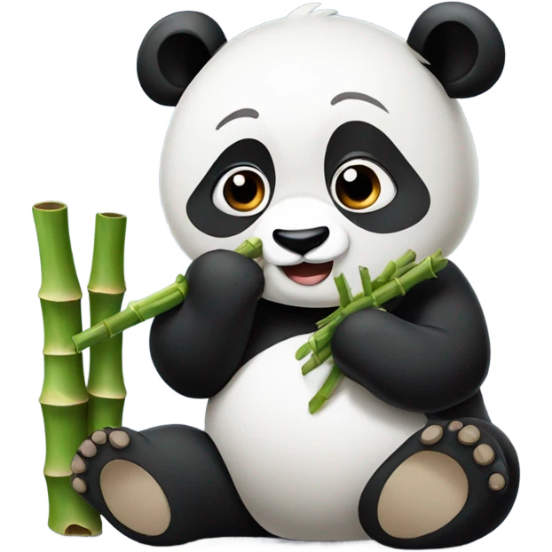 panda eating breakfast  emoji