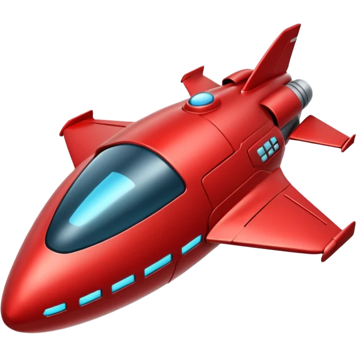 red spaceship emoji
