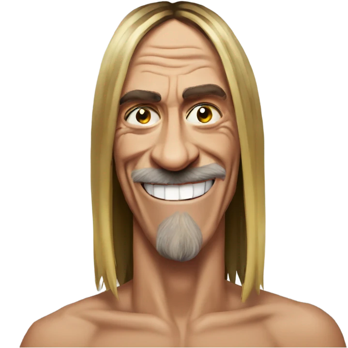 iggy pop smiling emoji