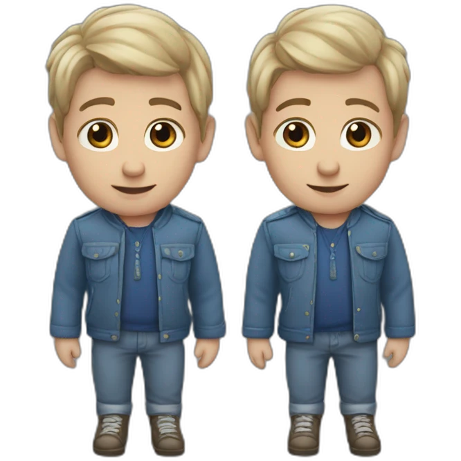 Carl and Karl  white twins emoji