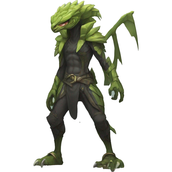 Cool Edgy Vernid species full body emoji