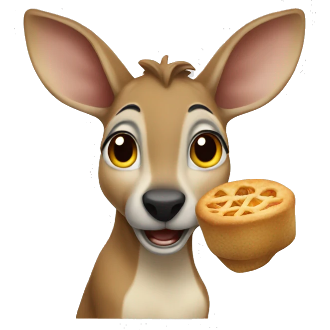 joey eating emoji