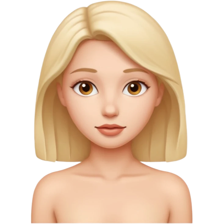 women don't have clothes emoji