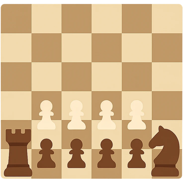 The opening phase of a chess game emoji