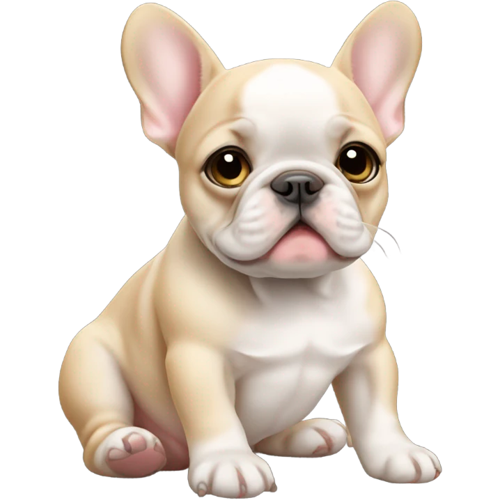 baby French bulldog emoji
