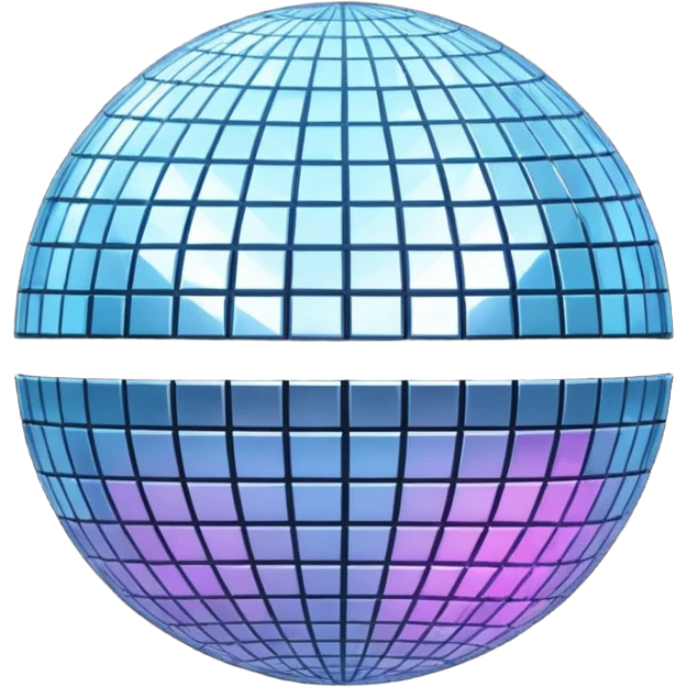 black and white disco ball emoji