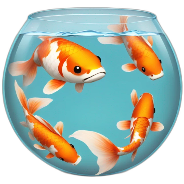 koi in a fish bowl emoji