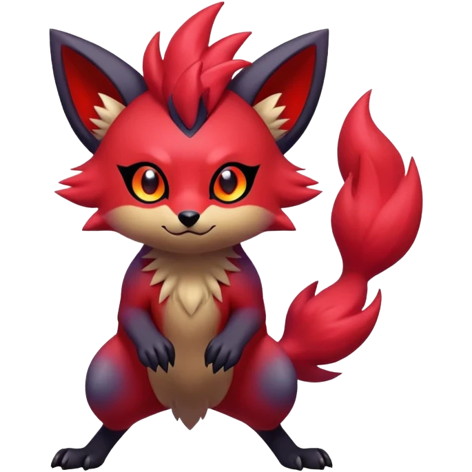 Zorua-Fakémon-hybrid-creature (full body)  emoji