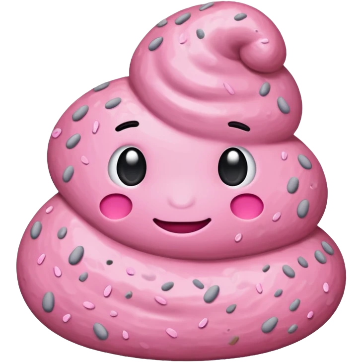 Pink Poop emoji