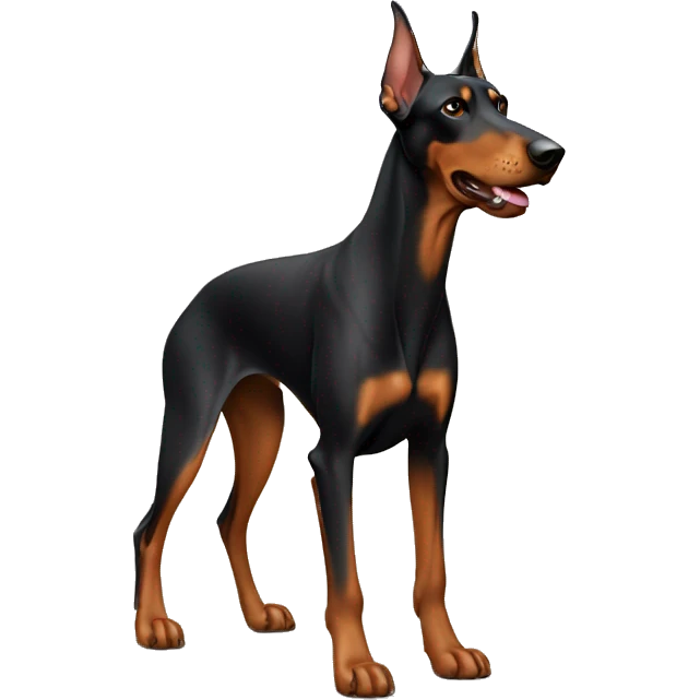 tan doberman  emoji