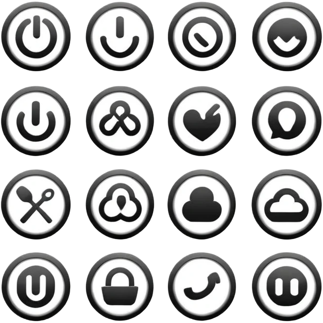 symbol set icon emoji