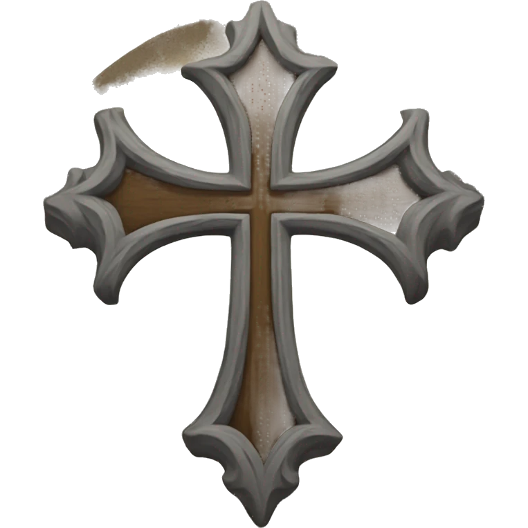 Old english font of a cross  emoji