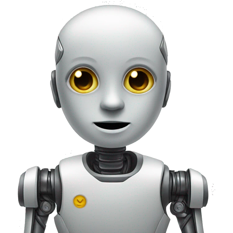 a humanistic robot emoji
