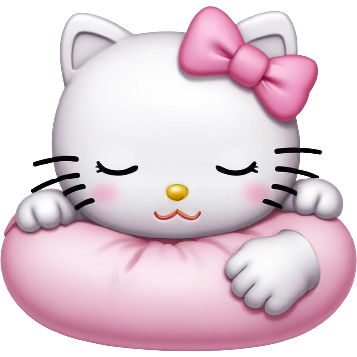 Hello kitty sleeps emoji