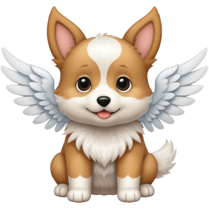 puppy with small white wings emoji