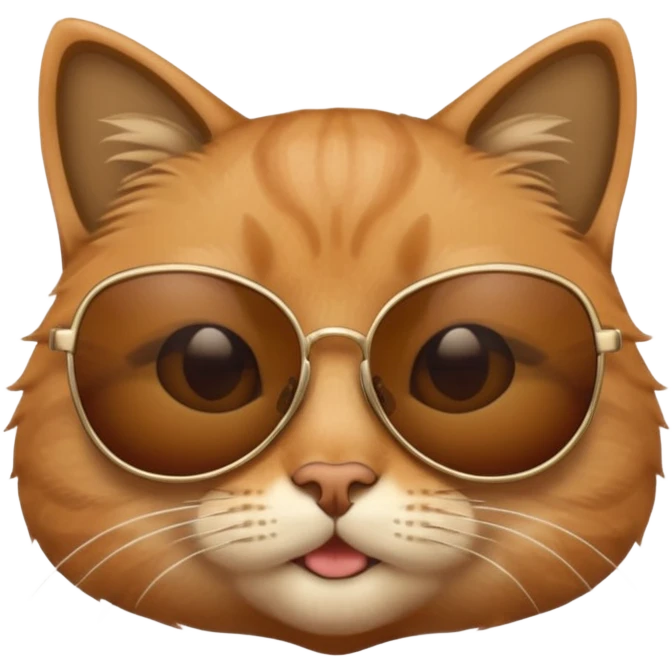 Cat wearing sunglasses emoji