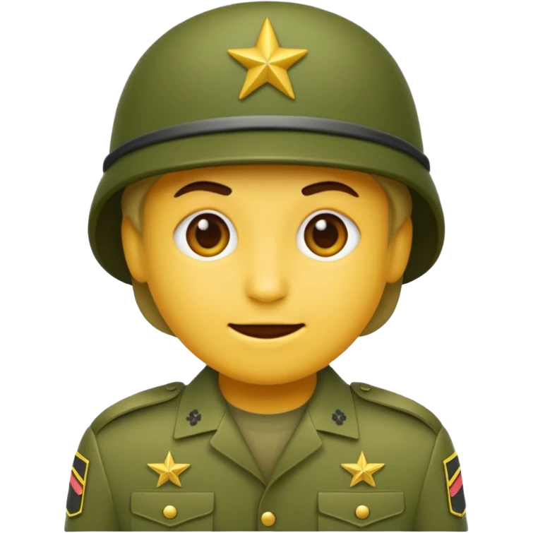 Create emoji of army  emoji