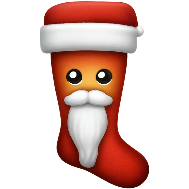 Santa sock emoji