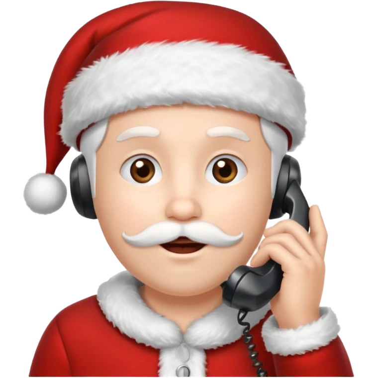 christmas talking on the phone emoji