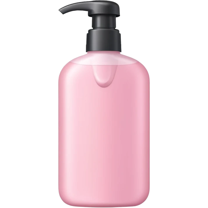 light pink shampoo bottle for hair care emoji