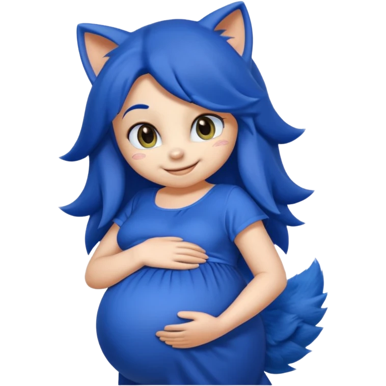 pregnant sonic emoji