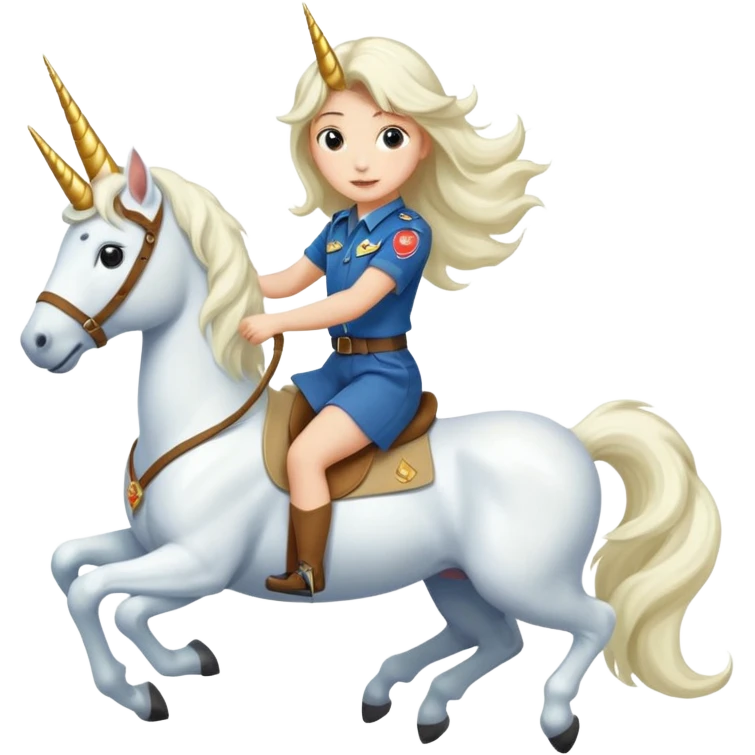 unicorn scout girl emoji