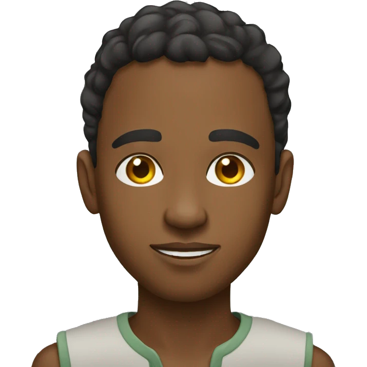 Young and modern Ethiopian man emoji