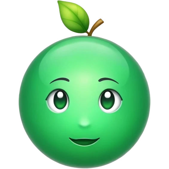 Esfera toda verde clara sem fundo emoji