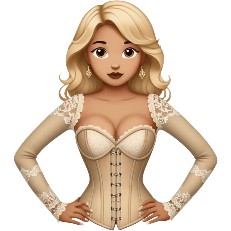 Leo long sleeve corset emoji