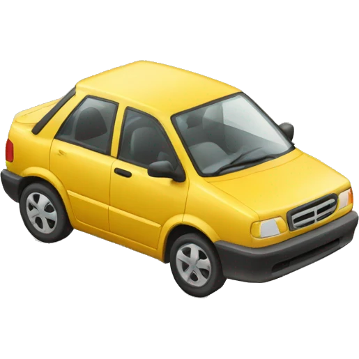 Carro com celular emoji