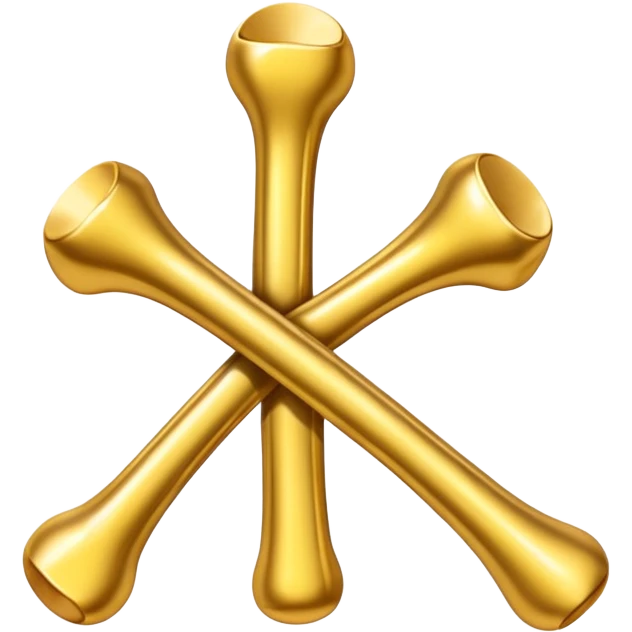 Gold bones emoji