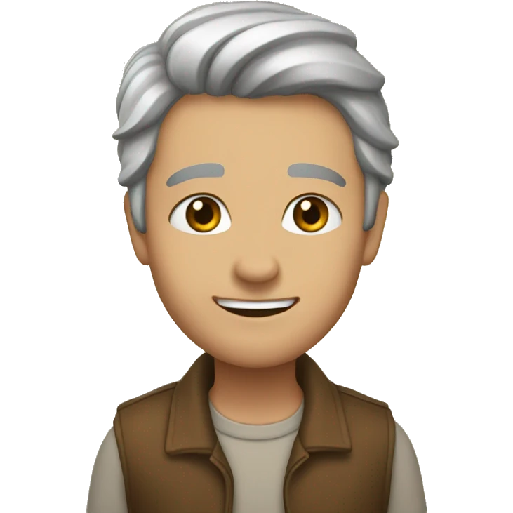коричневый пудель  emoji