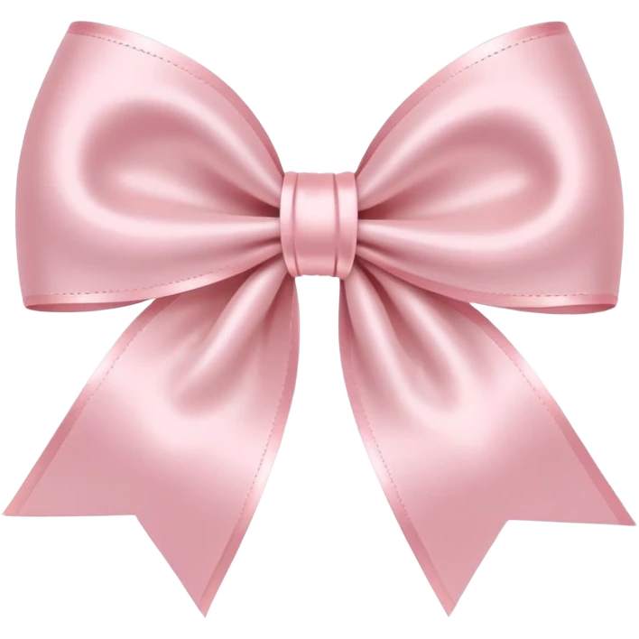 light pink bow on light pink bow emoji