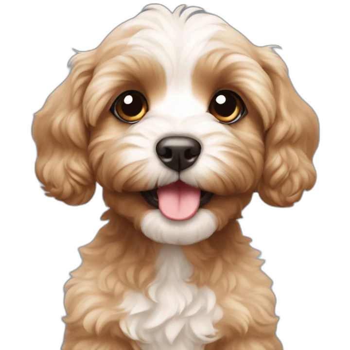 Cavoodle puppy emoji