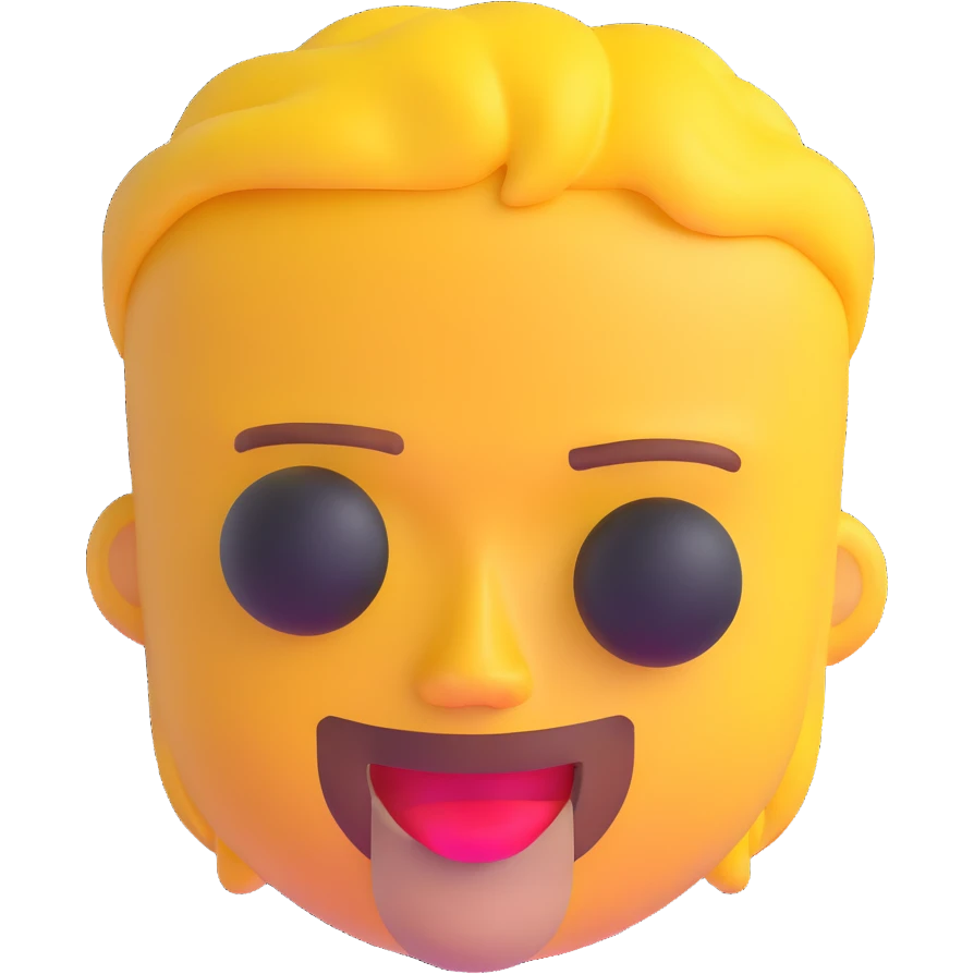 Tyler Durden from Fight Club, 3D emoji style emoji