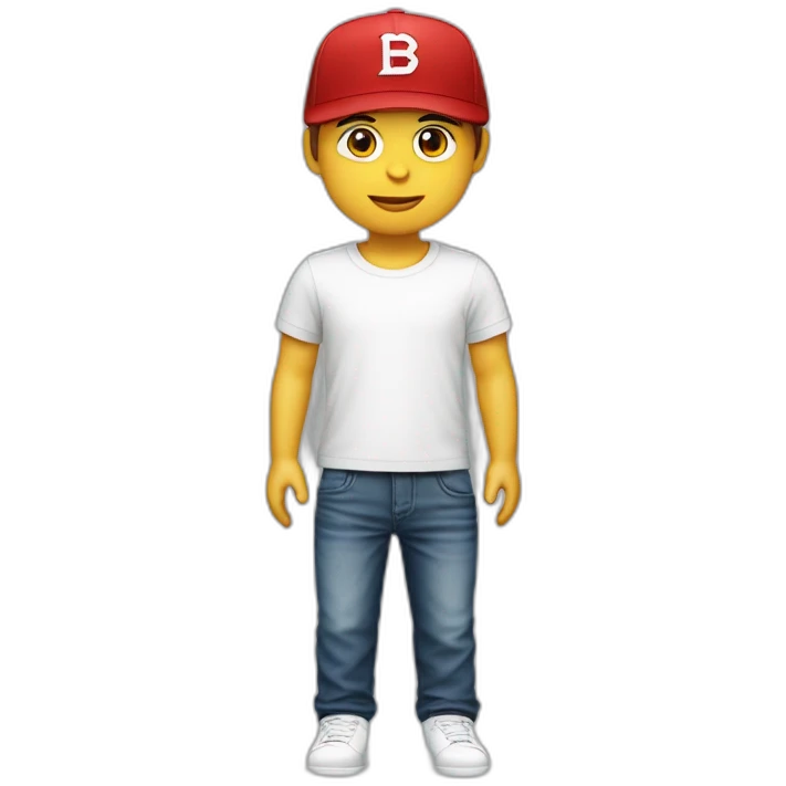 Un niño con gorra hugo boss camiseta armani  emoji