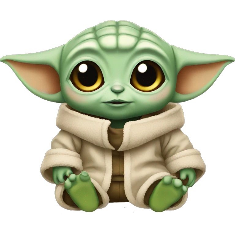 Cute baby yoda emoji