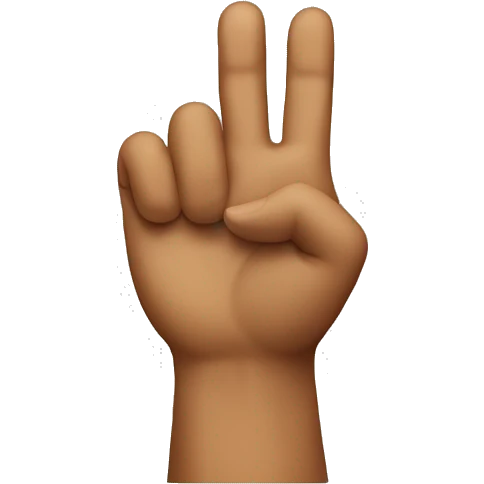 hand making the letter F emoji