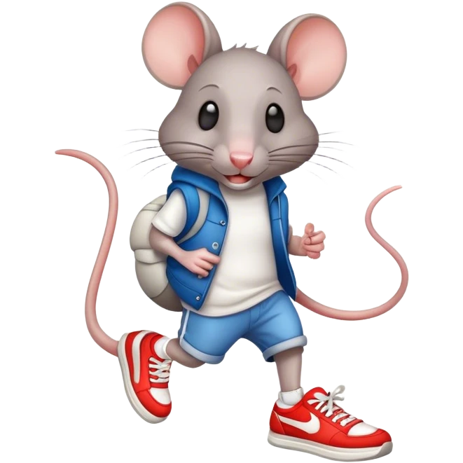 rat in sneakers emoji