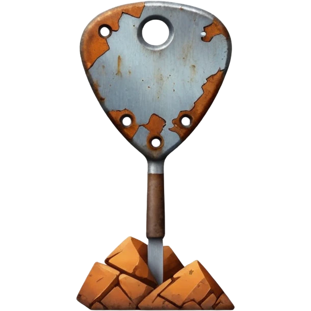 Double-sided quarry pick emoji